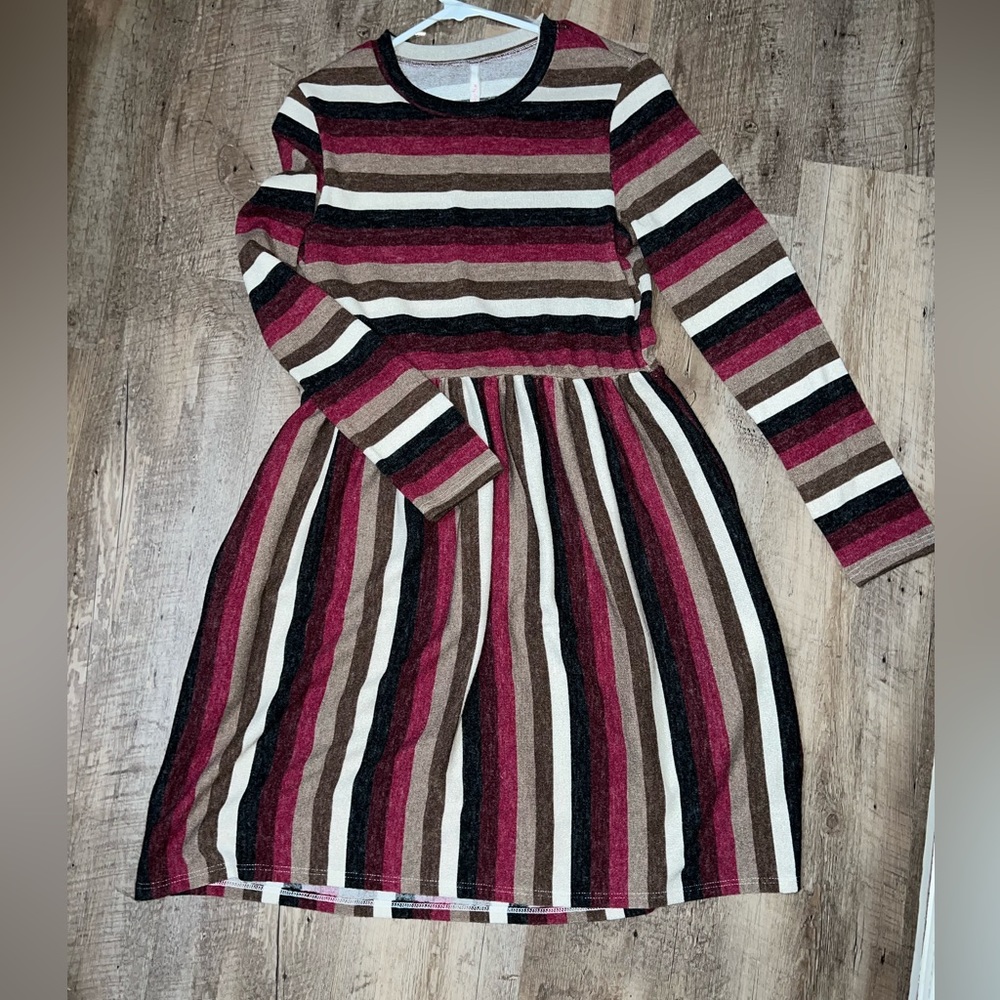 Striped long sleeve dress NEVER WORN